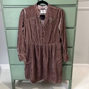 Anthropologie Holding Horses Velvet Dress